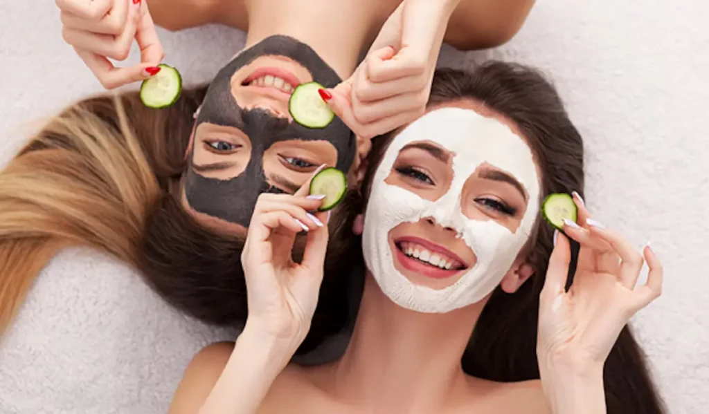 Acne facial targeting breakouts and oily skin – a common type of facial for acne-prone complexions.