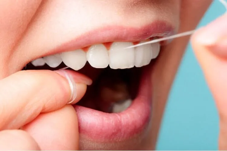 Dental care methods 3 Floss once a day
