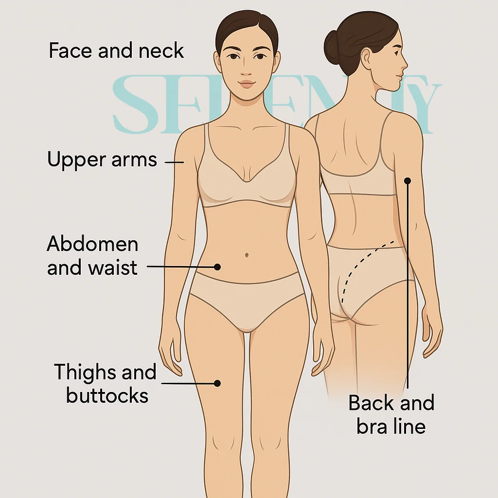 Targeted Areas for LPG Endermologie