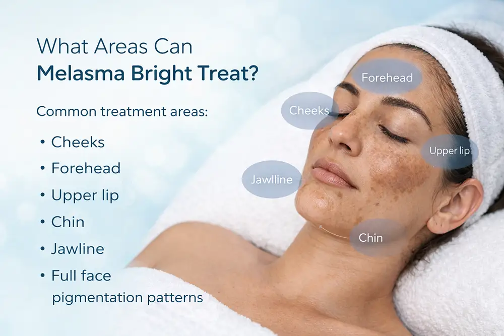 What Areas Can Melasma Bright Treat